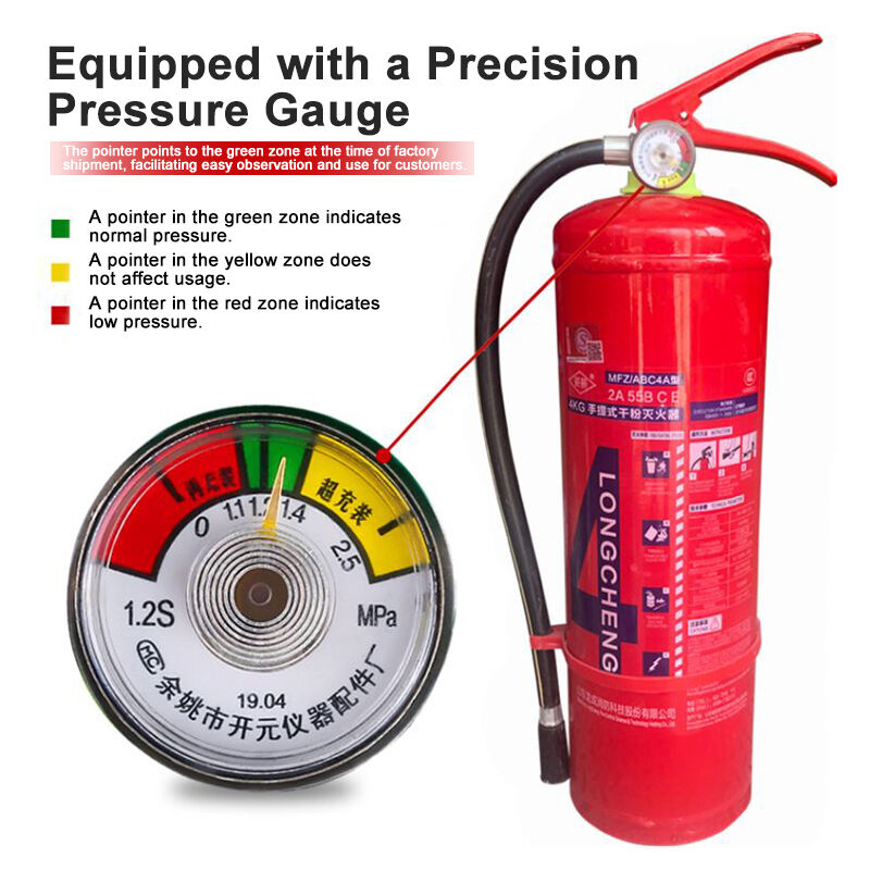 4 kilograms of dry powder fire extinguisher - suitable for extinguishing A and B type fires