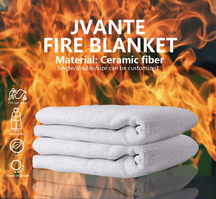 Jvante Ceramic Fiber Fire Blanket 1m*2m 2m*2m lub dostosowywalny wysokotemperaturowy Ceramic Fiber Fire Blanket