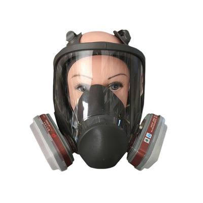 Szary KN95 wielokrotnie używalny silikonowy respirator do ochrony przed pyłem i funkcji maski gazowej
