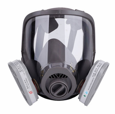 Szary KN95 wielokrotnie używalny silikonowy respirator do ochrony przed pyłem i funkcji maski gazowej
