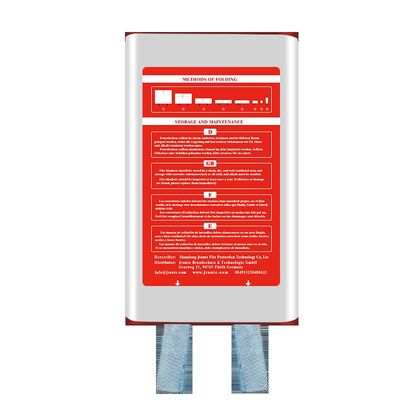 Pudełko ogniowe z włókna szklanego 1,2 m*1,2 m Kolor: biały Niebieska wstążka Materiał z włókien szklanych